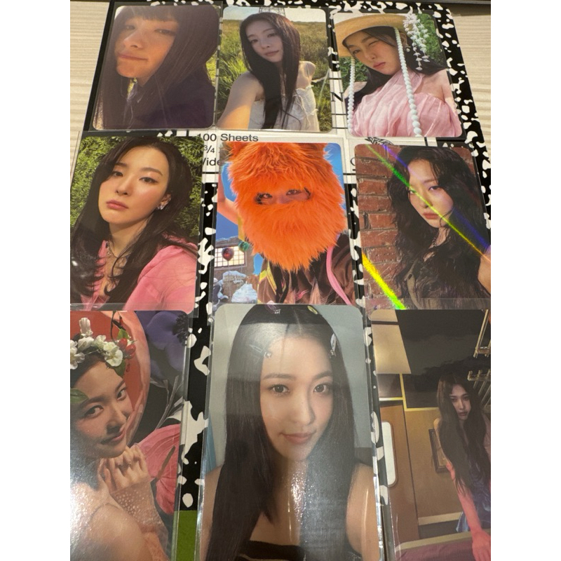 Red Velvet小卡 Irene小卡 瑟琪小卡 Wendy小卡 Yeri小卡 裁縫姊 finale小卡 退坑 贈品俠