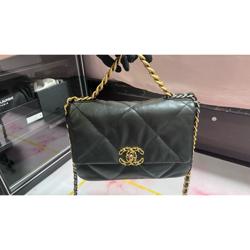 Chanel 19包 小號 26cm 黑金