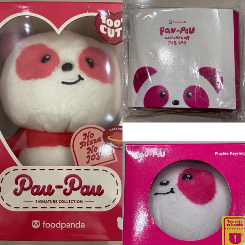 官方正版 foodpanda 熊貓 胖胖達 托特包 購物袋 吊飾 娃娃 限量周邊商品 布玩偶禮物 現貨 聖誕節