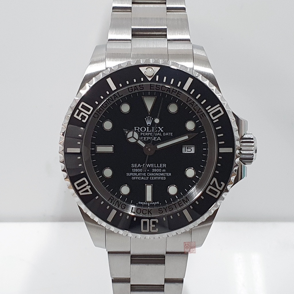 ROLEX勞力士 116660 Deepsea 2013/04盒單齊全 適合手骨粗 黑面水鬼王 排氦 大眾當舖A968