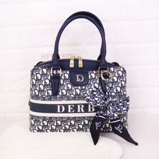 (臺灣現貨)歐洲品牌Derby 藍經典系列 肩揹包 斜揹包 手提包 質感女包 半月包 防水耐髒 熱銷款 可愛包 6409