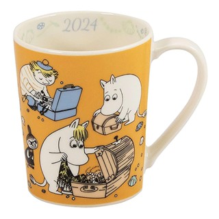 日本山加 YAMAKA 日本製 Moomin 嚕嚕米 2024年紀念款 陶瓷馬克杯 350ml 尋找寶物 SJ12693