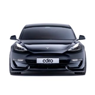 ADRO TESLA 特斯拉 MODEL 3 碳纖維前唇 V2【YGAUTO】