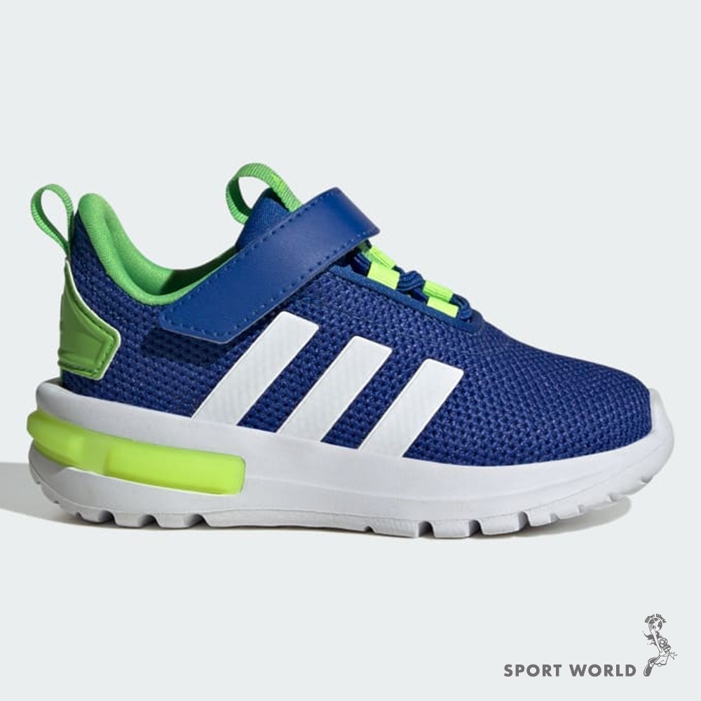 Adidas 慢跑鞋 小童 魔鬼氈 RACER TR23 藍【運動世界】ID5956