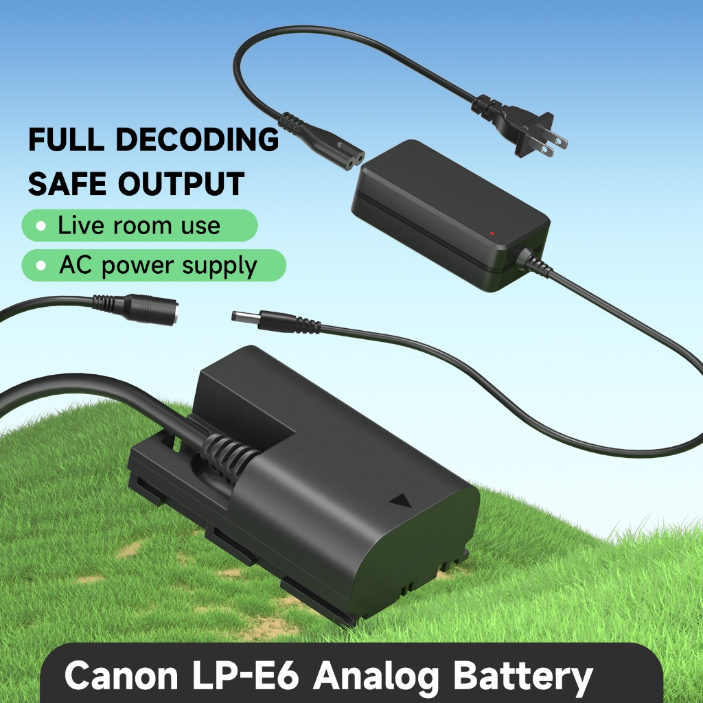 ⚡LP-E6 Canon LPE6假電池 外接電池 相機電池 直流電池 攝影棚專用電池  電池盒 外接電池 TYPE-C