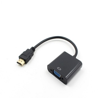 庫存不用等-【-】-HDMI轉VGA轉接線電視電腦轉接器投影儀機頂盒連接線 HDMI to vga A5.0308 [現