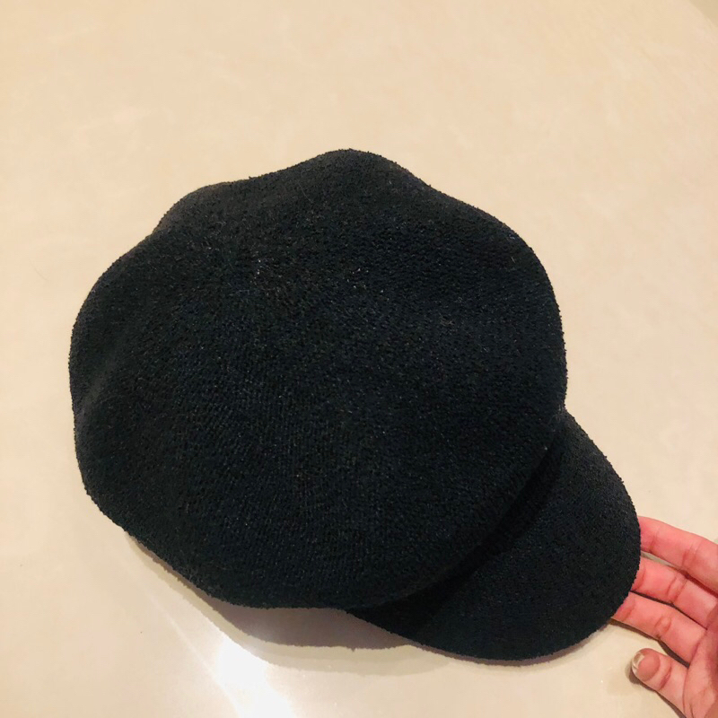 日本購入女生棉麻畫家帽遮陽帽子夏季帽子貝蕾帽