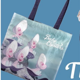 經典場景（海象和牡蠣寶寶）日本 迪士尼 愛麗絲夢遊仙境 托特包 側背包 斜背包 包包 購物袋 購物包 牡蠣寶寶 愛麗絲