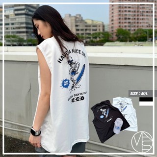 【MKST.STUDIO】韓國 骷顱衝浪背心 印花背心 情侶款 夏季背心 穿搭 背心 男生服飾 韓國男裝