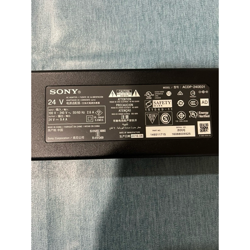 二手/Sony/電視變壓器/交換式電源供應器/24V 9.4A ACDP-240E01