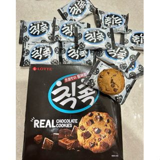 超好吃 韓國🇰🇷LOTTE 樂天 Chic Choc巧克力豆餅乾🍪168g 單包裝 巧克力餅乾 巧克力豆餅乾 巧克力曲奇