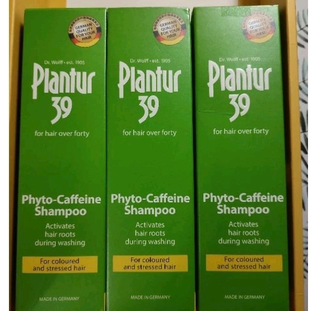 √紙盒瑕疵特價√ Plantur 39 植物與咖啡因洗髮露~燙染款 德國咖啡因