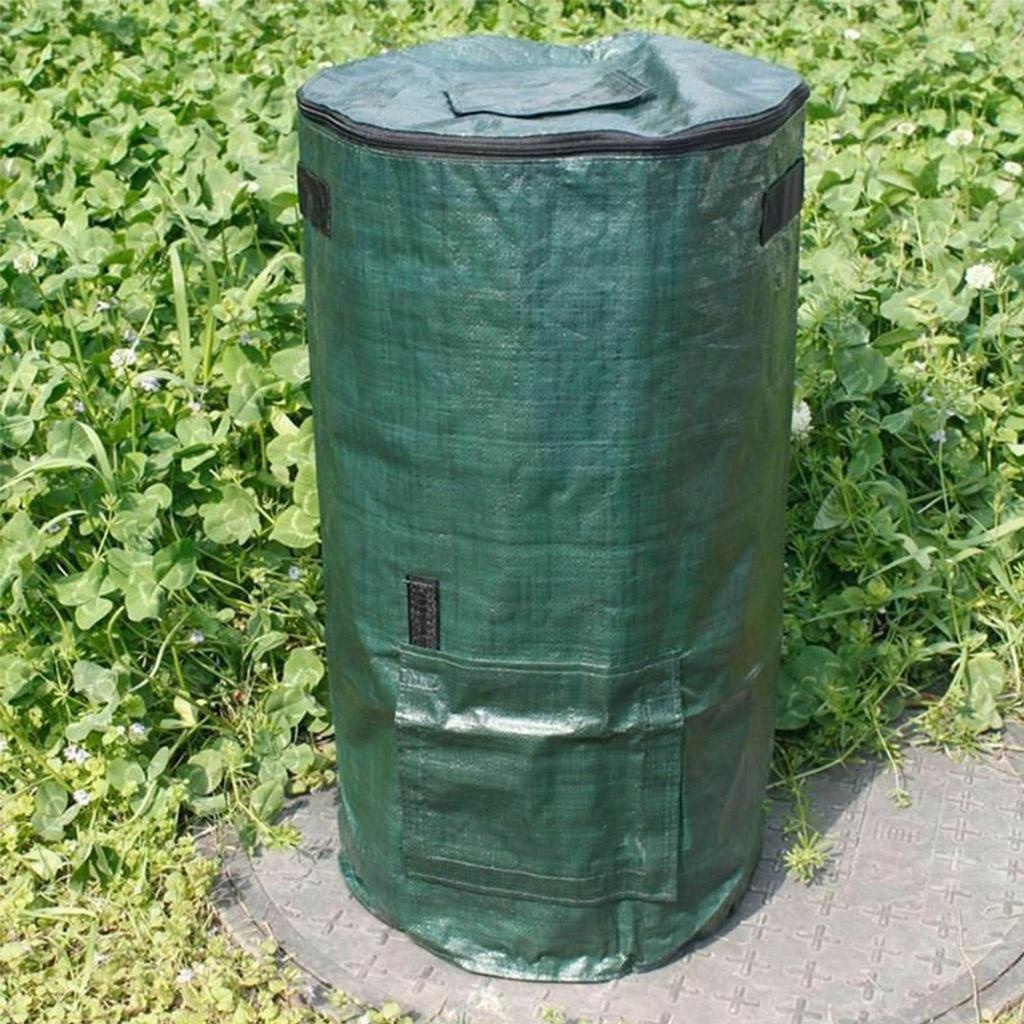 [台灣出貨] 有機堆肥袋 堆肥桶 園藝工具 園林園藝樹葉袋園林落葉有機肥袋 可折疊 堆肥袋