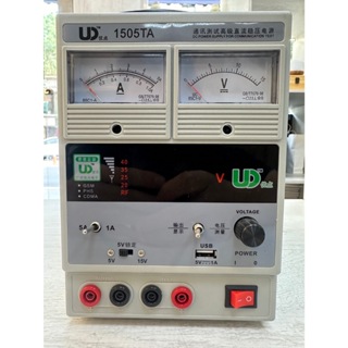 <二手>優點UD 1505TA 15V 5A可調直流穩壓電源 指針電源表2A 3A 電源表