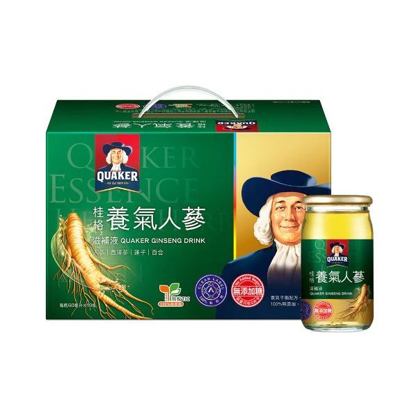 【桂格】無糖養氣人蔘(60mL/瓶)*19入/36入 早安健康嚴選