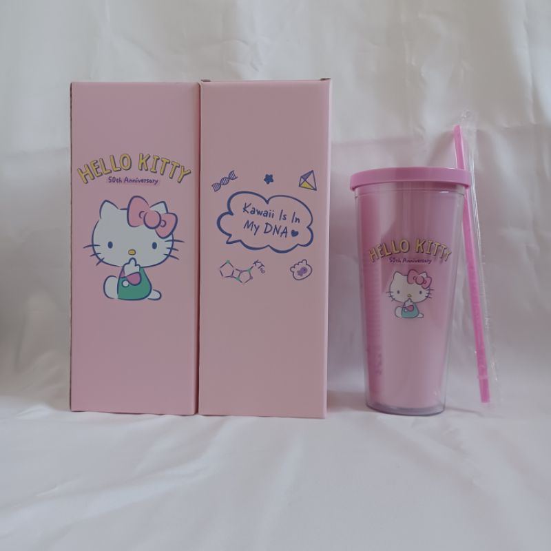 Hello Kitty 透明飲料杯 700ml 夢時代來店禮