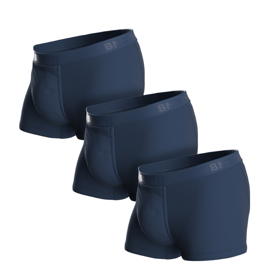BN3TH BREATHE 男生 海軍藍 短版 三件 天絲 莫代爾 加拿大 3D 立體囊袋內褲 M219002-0089
