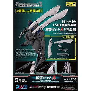 老夆玩具【鋼彈現貨】代理版 PLUM 1/48 特勤機甲隊2 裝甲步兵用 擴充套件組A 組裝模型
