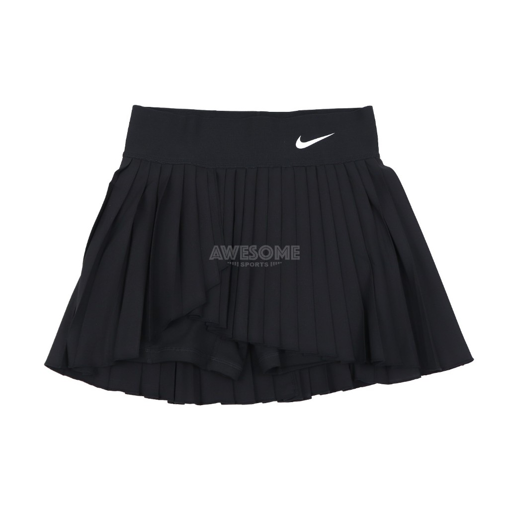 [歐鉉]NIKE DRY TENNIS 黑色 網球 百褶 褲裙 緊身褲 運動短褲 女生 DR6850-010