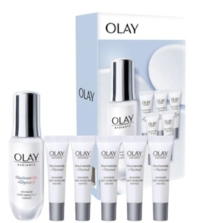 歐蕾 OLAY 高效透白光曜精華30g+6ml×5 高效透白光塑淡斑精華 第四代小白瓶 抗糖 小白瓶2.0