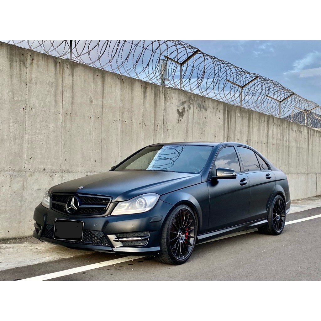 2012 Benz C250 1.8 消光黑#可全額貸 #超額貸 #車換車結清 #強力過件99%