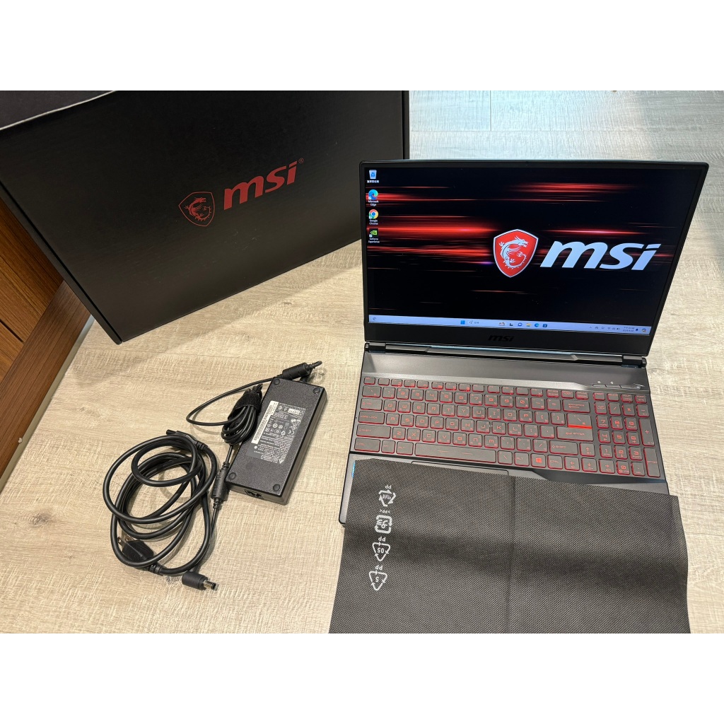 MSI 電競筆電 GL65 9SD I7-9750H 16G 512G GTX1660TI 二手筆電 遊戲筆電 ROG