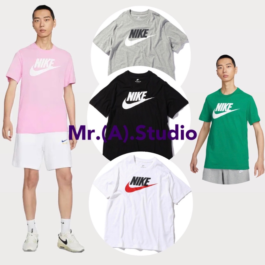 Mr.A😈A先生 Nike Sportswear 經典 LOGO 粉色 舒適 百搭 短T 棉短T AR5005-624