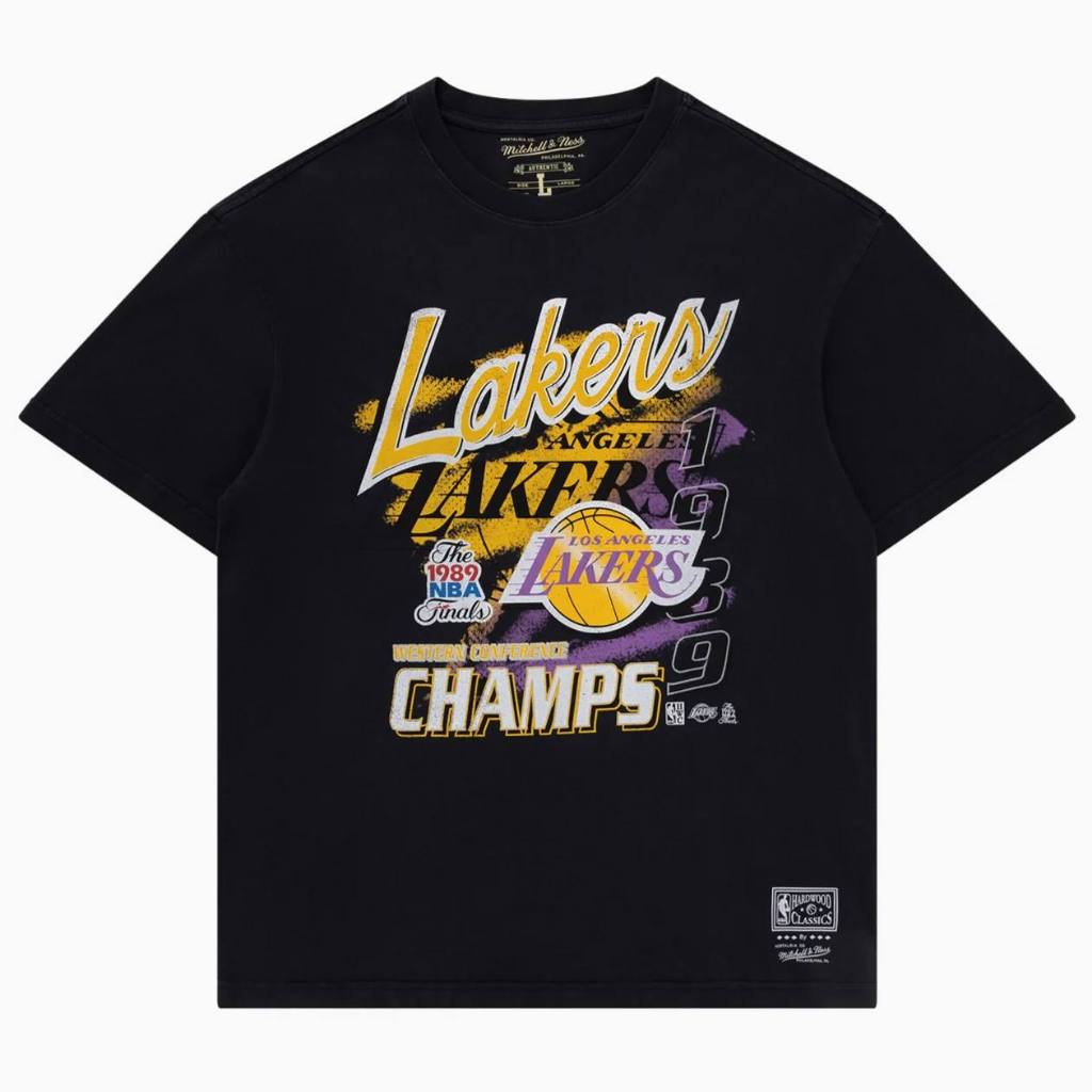 【球衣藏家】M&amp;N Lakers 洛杉磯 湖人 Lakers 復古 1989 冠軍 NBA 短T