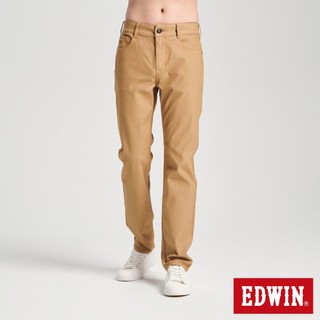 EDWIN 男款 迦績JERSEYS 菁英丹寧中直筒褲(灰卡其)
