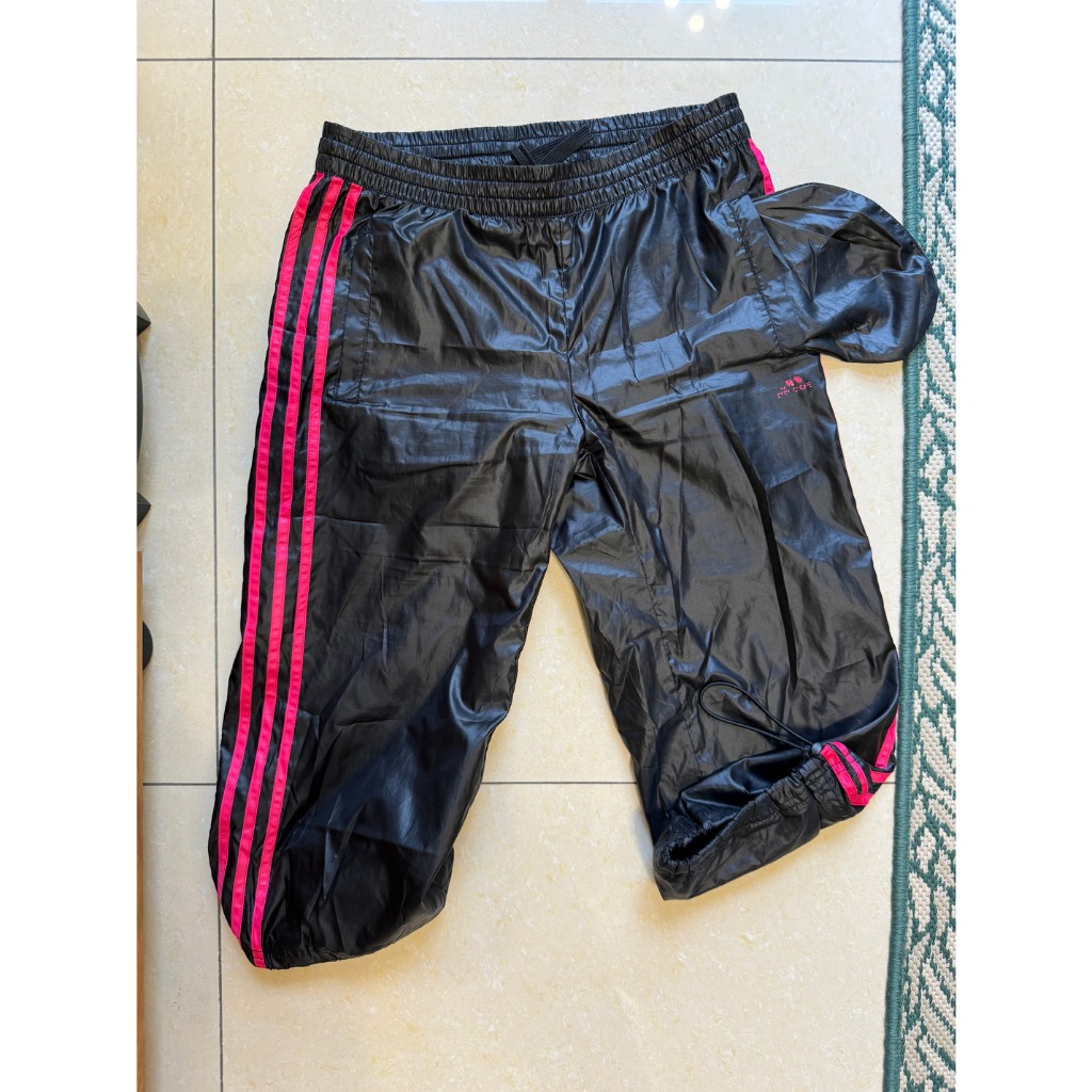 ＊高CP二手褲＊ Adidas 運動七分褲，內有網布，可縮口