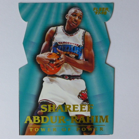 ~Shareef Abdur-Rahim/羅因/阿布杜-拉辛~1998年FLEER.摺疊長形設計.NBA特殊卡