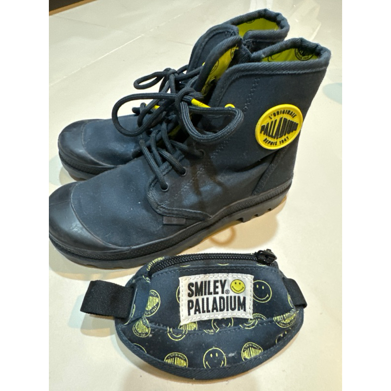 Palladium X Smiley Face 聯名靴 童鞋 20.5cm 近全新