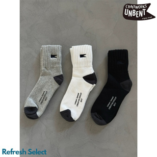 【Refresh】⛰️UNBENT 24SS Embroidered Logo Socks 刺繡 中筒襪 襪子 日系