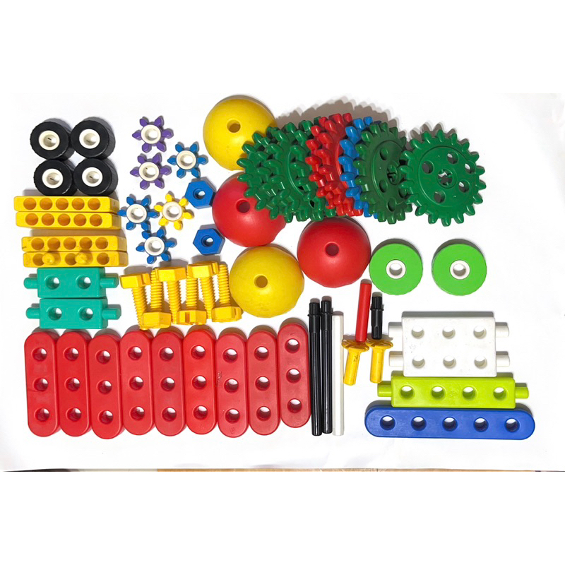 二手出清～智高 基礎小零件 Gigo創意家/小工程師 積木組合益智玩具3孔 5孔橢圓兒童DIY
