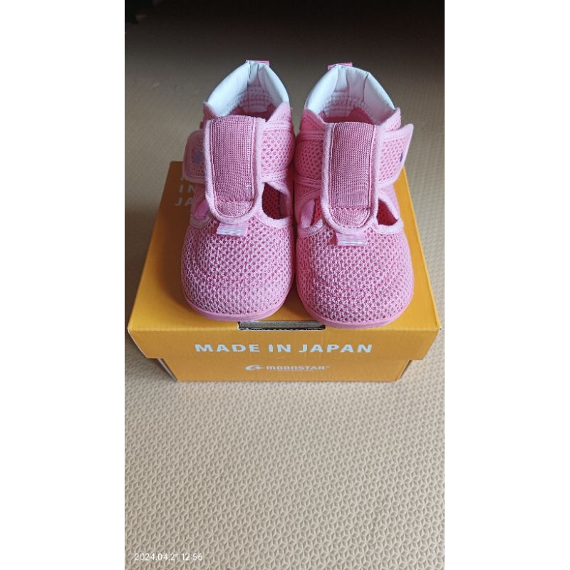 全新 日本製 moonstar 月星女童鞋 尺寸14.5