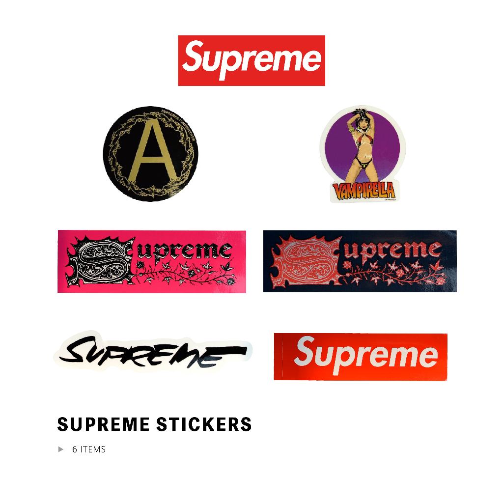 ETW【台中店】SUPREME sticker 貼紙