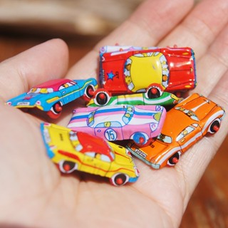 【🔥 早期 美式 鐵皮玩具 小轎車 小公仔 】四輪車 轎車 微縮模型 鐵皮 場景擺設 配件 公仔 小禮物 一玩入魂