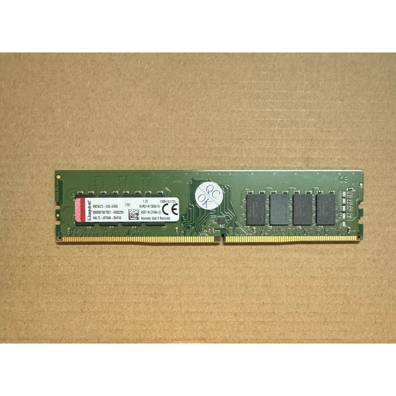 金士頓 DDR4 2133 16G 雙面 記憶體 KVR21N15D8/16