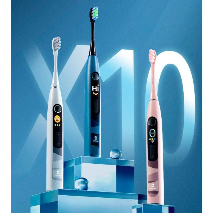 【Oclean歐可林】X10單機版音波電動牙刷 / 彩色螢幕.刷牙結果即時看見  牙齒 牙膏
