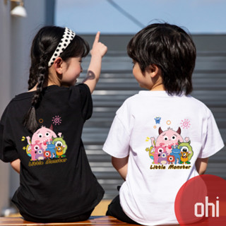 【ohi】親子裝上衣 家庭裝 純棉大尺碼 親子出遊度假 韓版寬鬆運動 撞色t 夏季純棉短袖 四色 XGT短袖 動物派對