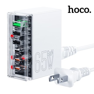 hoco. N36 創想六孔 PD65W GaN 3C3A 桌面充電器 美規 Type-C 快充頭 快充 充電頭