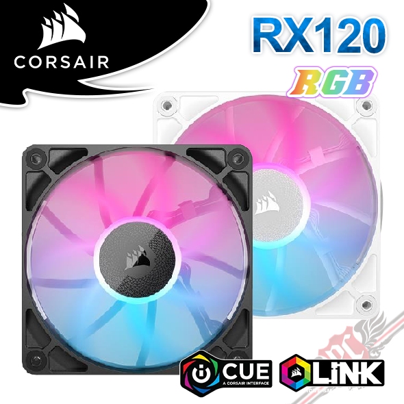 海盜船CORSAIR iCUE LINK RX120 RGB 風扇 PC PARTY