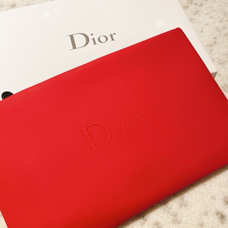 Dior 迪奧 紅色化妝包