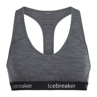 Icebreaker Sprite 美麗諾羊毛 運動內衣 砂岩灰/黑 XS