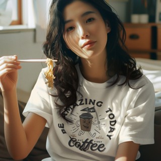 Amazing Today中性短袖T恤 7色 咖啡coffee露營手沖戶外生活旅行文青禮物寬鬆咖啡豆職場衝浪滑板可愛潮T