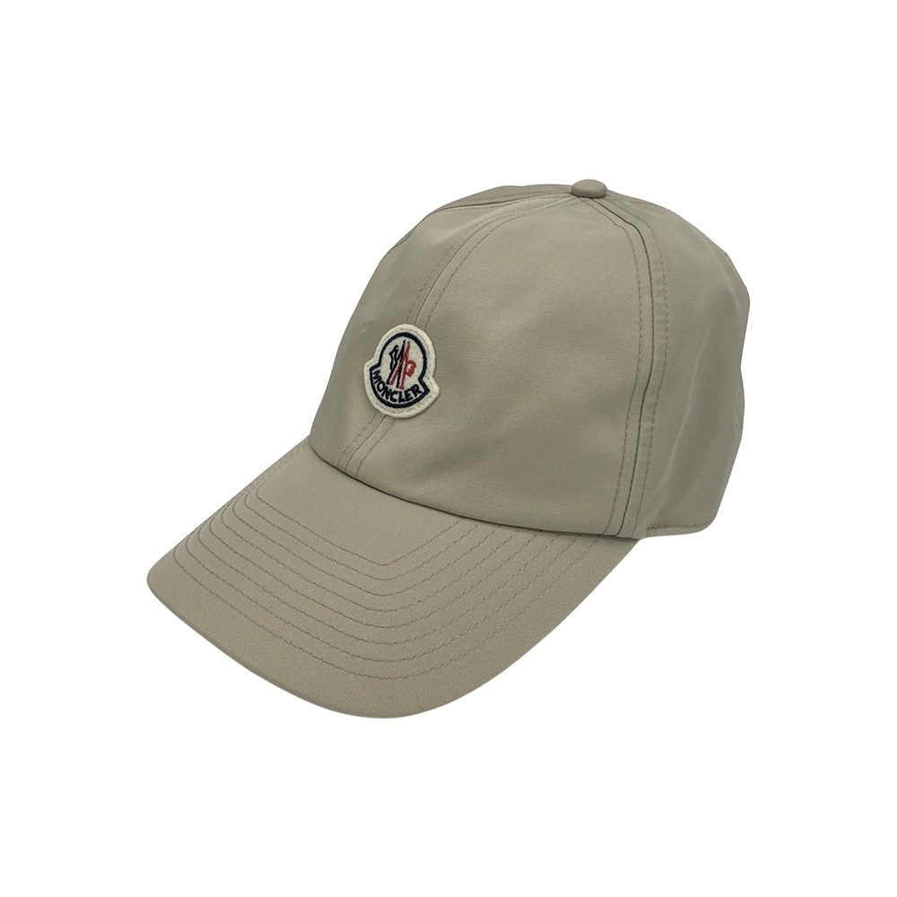 Moncler 尼龍品牌徽標棒球帽(卡其)