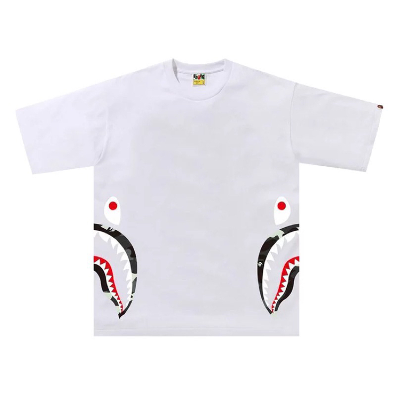 BAPE CITY CAMO SIDE SHARK RELAXED FIT TEE  夜光鯊魚 短袖