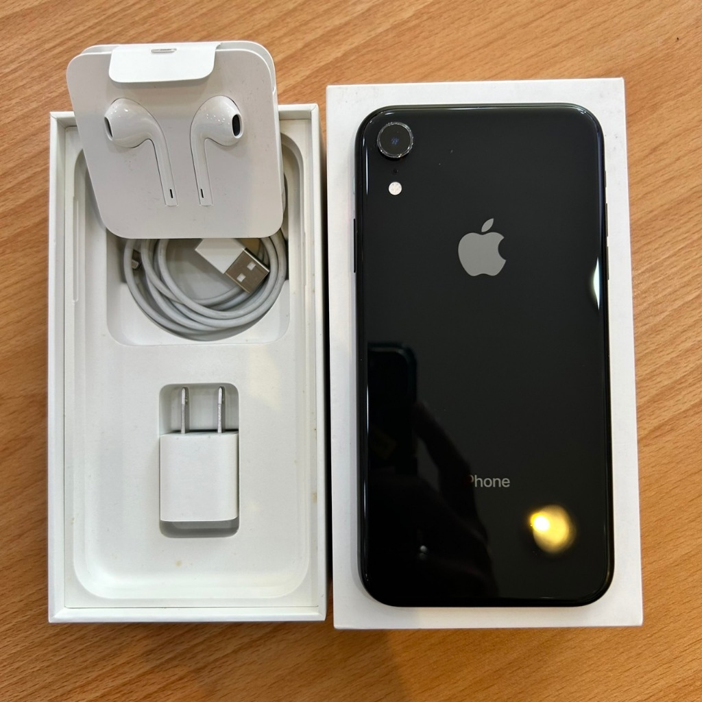 原廠大全配 Apple iPhone XR 128G黑色 外觀超新