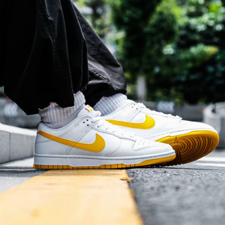 【Focus Store】Nike Dunk Low 白 黃 休閒鞋 經典 DV0831-110