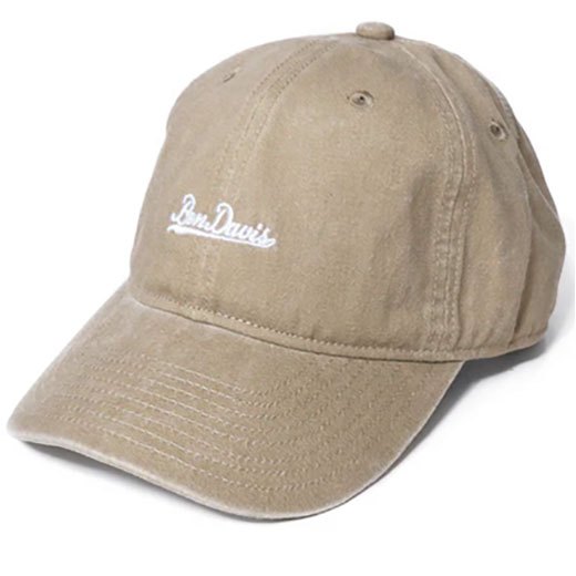 BEN DAVIS BDW-8669-29 CANVAS UV CAP 草寫字體 防紫外線 棒球帽 老帽 (水洗卡其色)